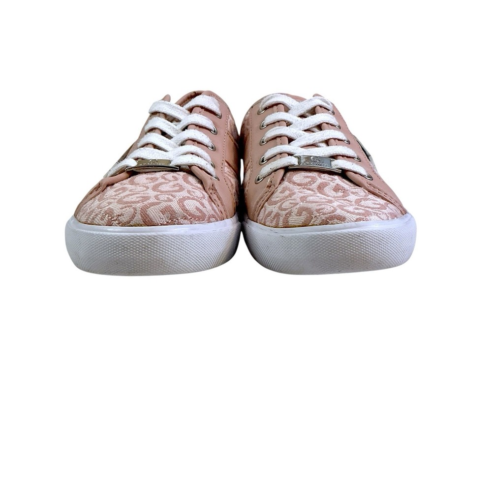 G by Guess Shoes Womens 8.5 M Tannur 3 Sneakers Pink Canvas Round Toe Lace Up - Picture 9 of 15